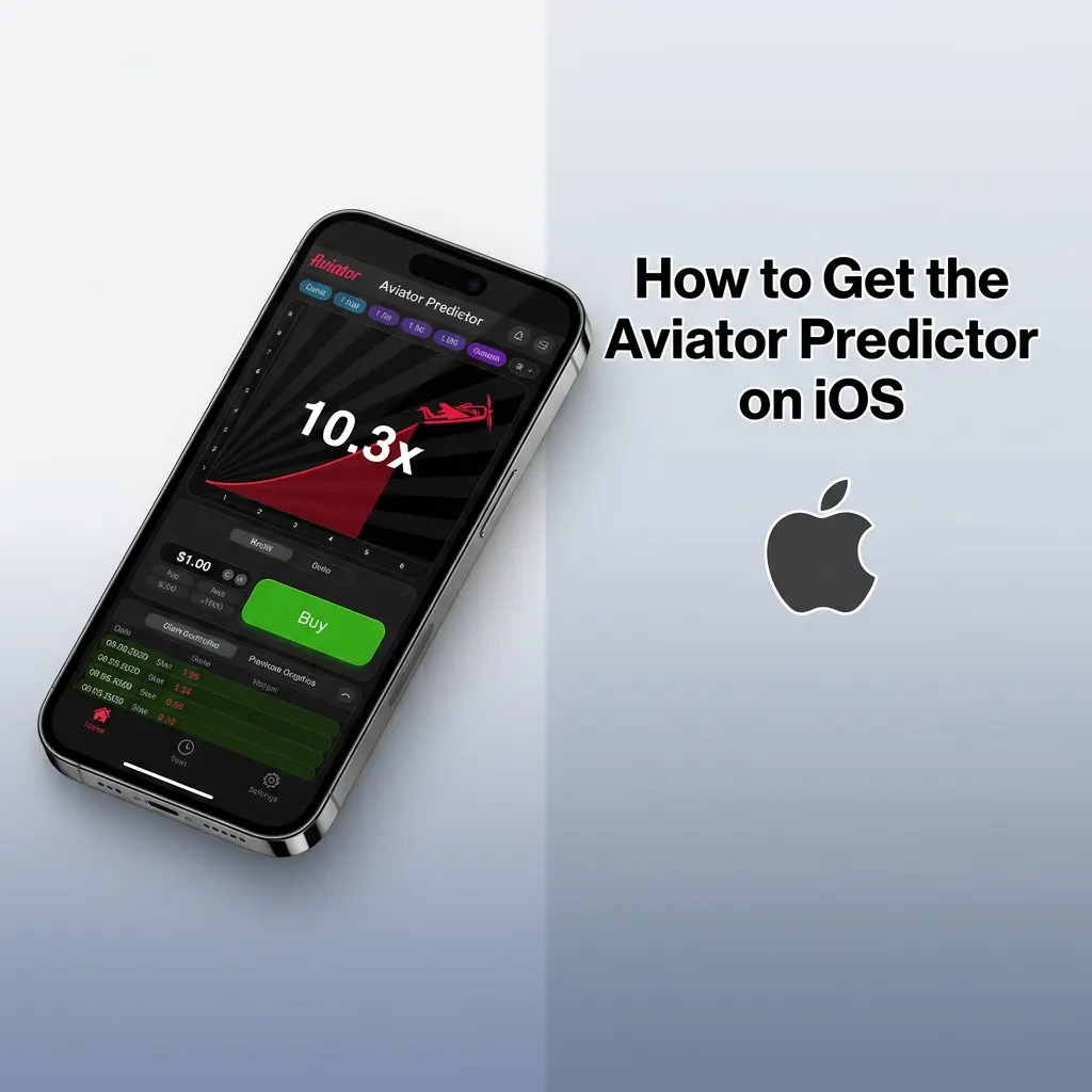 iOS device screen showing Aviator Predictor app installation steps via Safari and device management settings